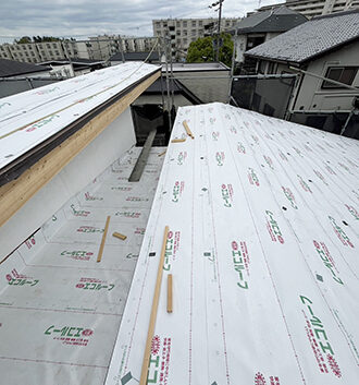 屋根遮熱シート施工